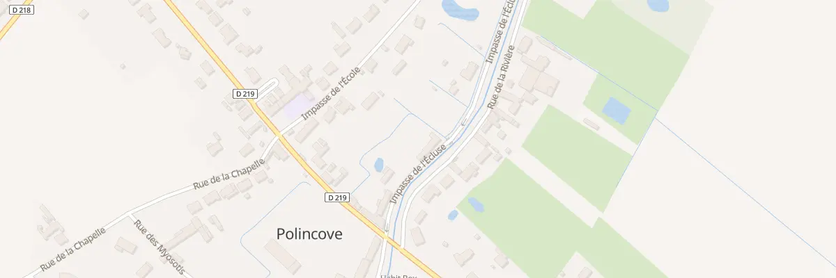 Plan du 89 Imp de l’Ecluse à Polincove