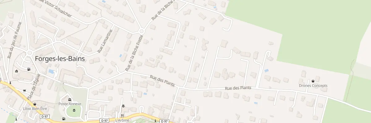 Plan du 19 Rue des Plants à Forges-les-Bains