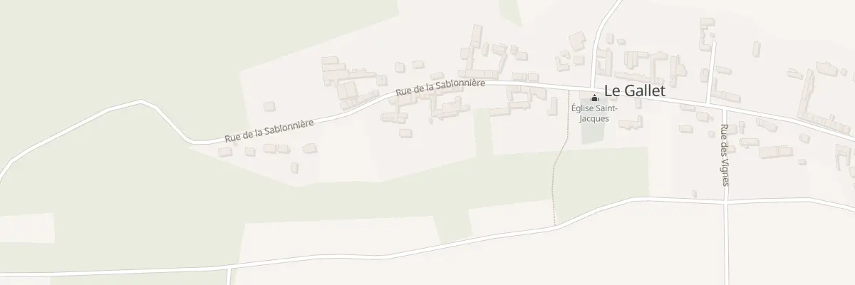 Plan du 23 Rue de la Sablonnière au Gallet