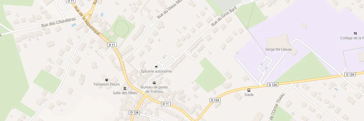 Plan du 76 Rue du Gros Baril à Traînou