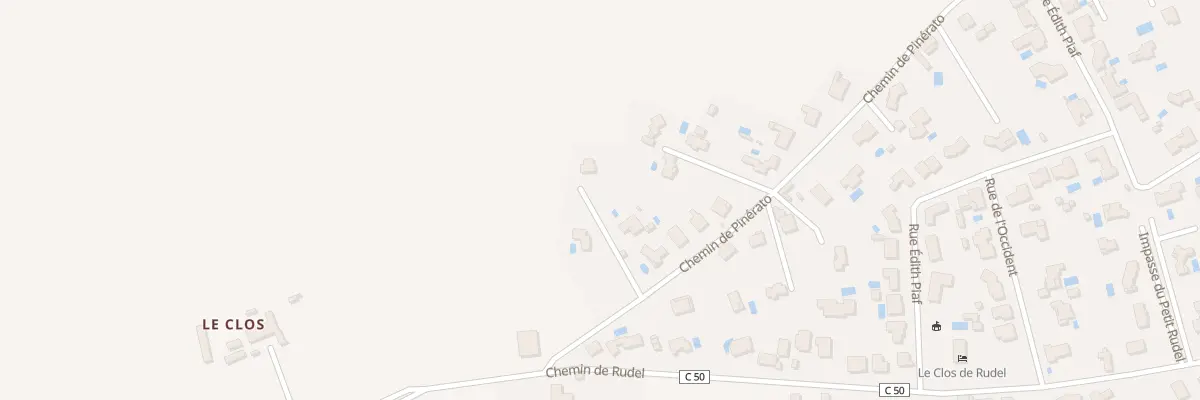 Plan du 148 Che de Pinérato à Albi