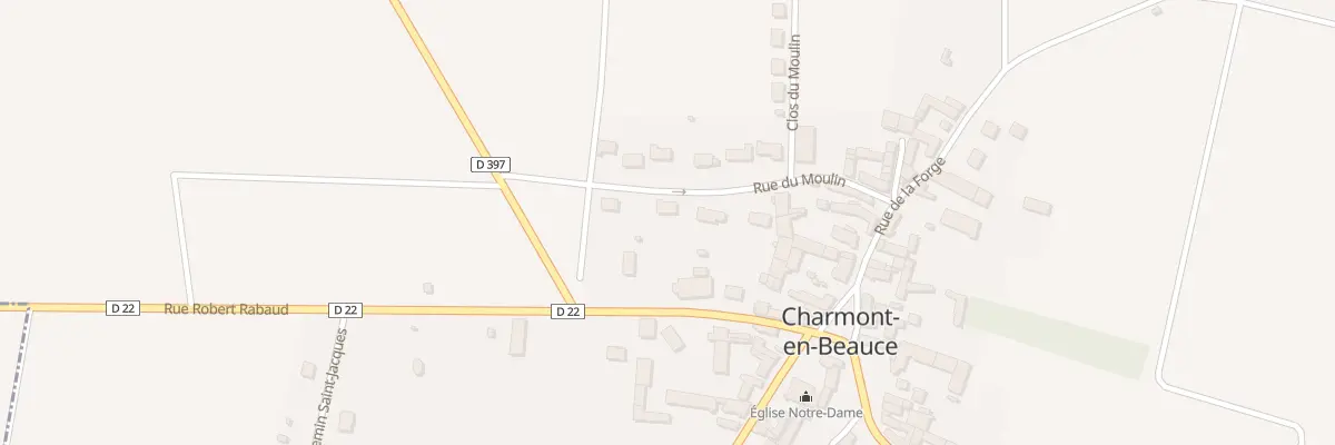Plan du 3 Rue du Moulin à Charmont-en-Beauce