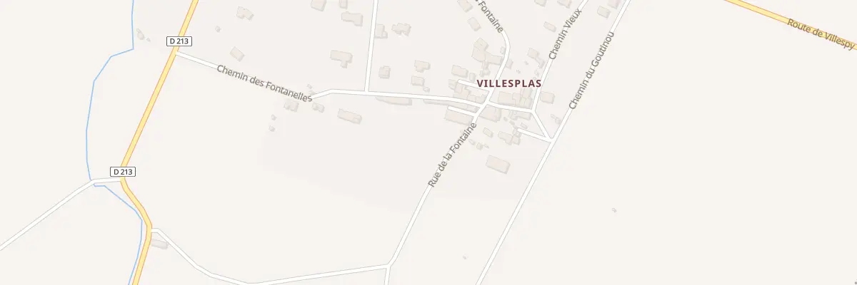 Plan du 145 Villesplas à Villespy