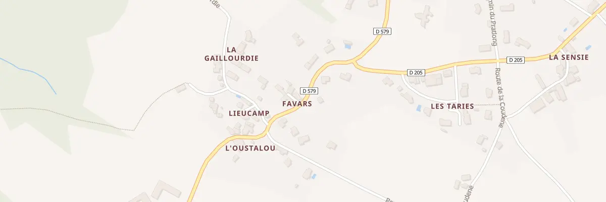 Plan du 5062 Favars à Sonnac