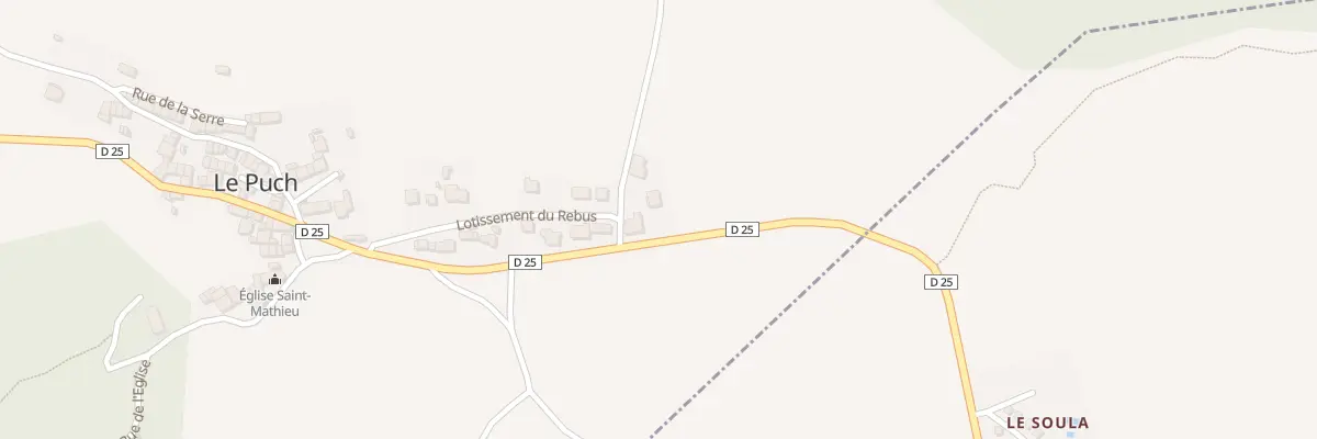 Plan du 6 Le Rebus au Puch