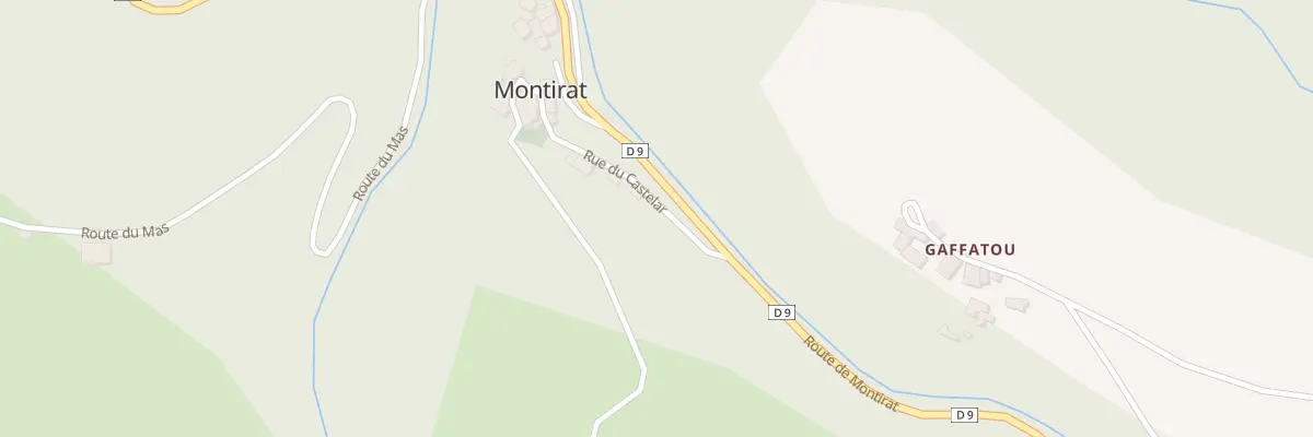 Plan du 85 Rue du Castelar à Montirat
