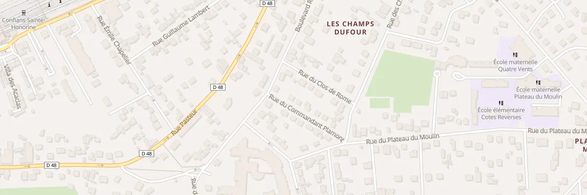 Plan du 1 Rue du Commandant Plamont à Conflans-Sainte-Honorine