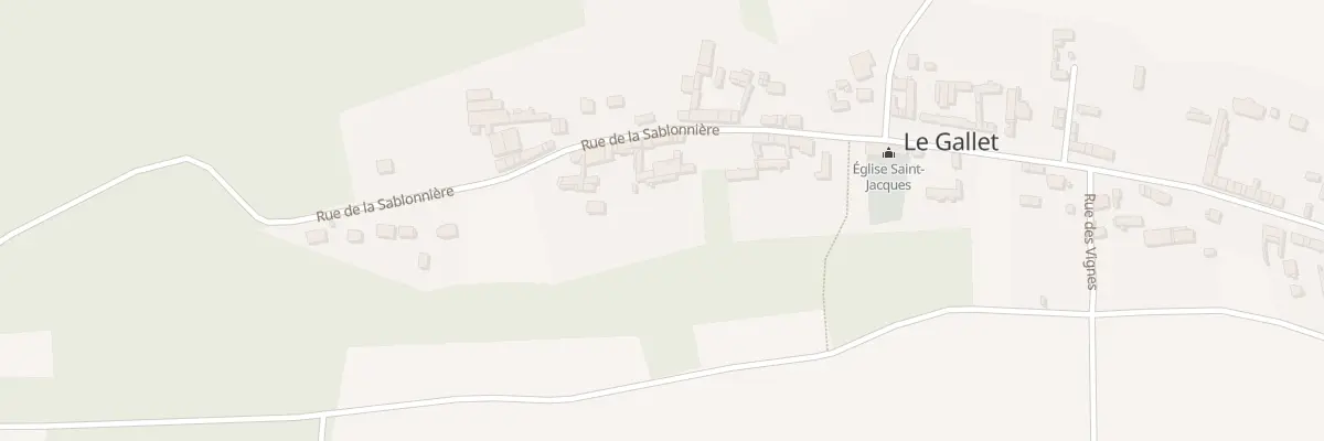 Plan du 21 Rue de la Sablonnière au Gallet