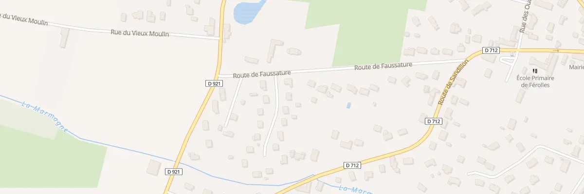 Plan du 2 All des Erables à Férolles