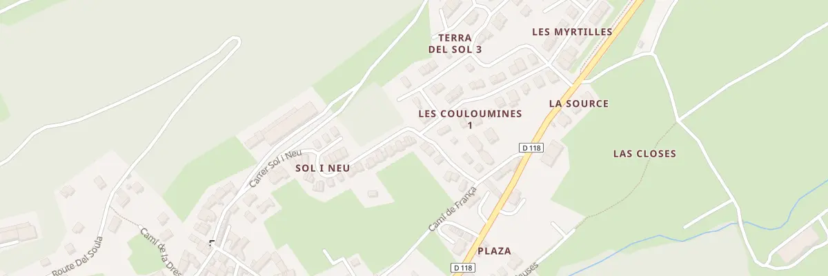 Plan du 9009 Les Colomines à Formiguères