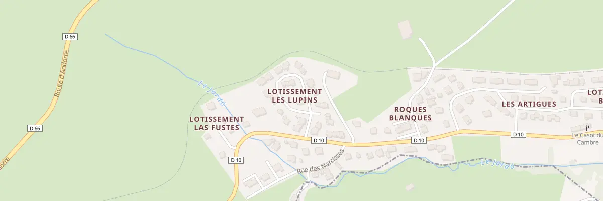 Plan du 1 Lot les Lupins à La Cabanasse
