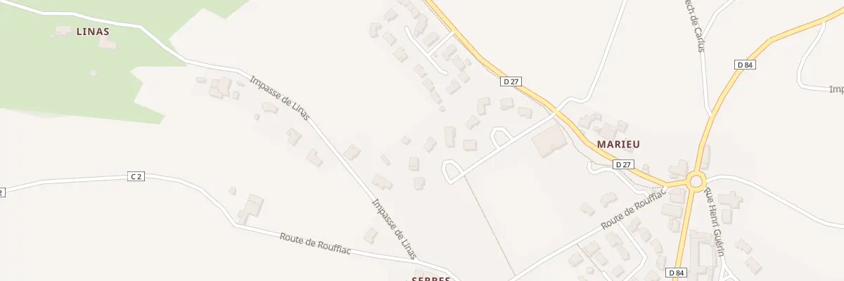 Plan du 3 Imp du Hameau de Serres à Carlus
