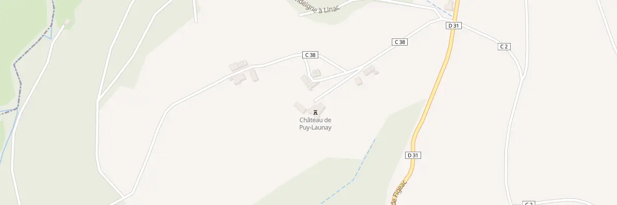 Plan du 5098 Chateau de Puy Launay à Linac