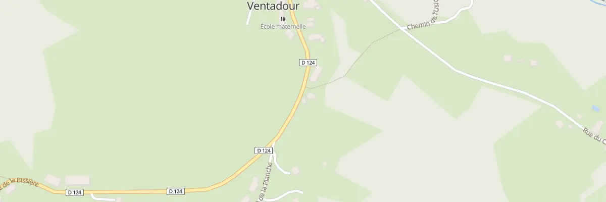 Plan du 5 Rue de la Bissiere à Moustier-Ventadour