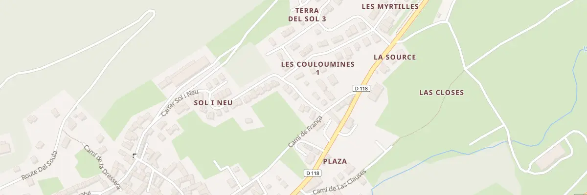 Plan du 9009 La Ville à Formiguères