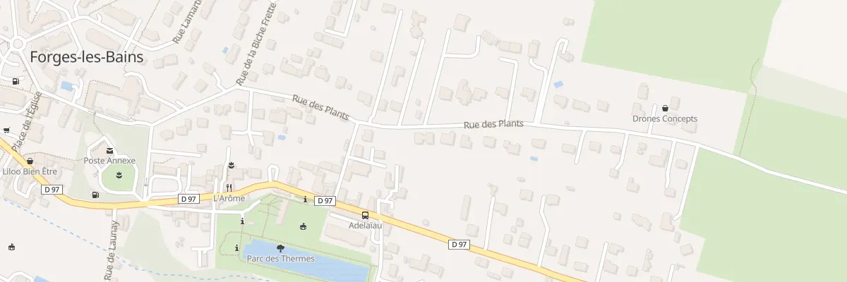 Plan du 28 Rue des Plants à Forges-les-Bains
