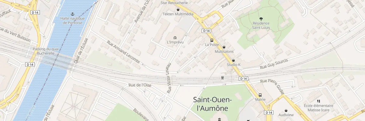 Plan du 16 Rue Armand Lecomte à Saint-Ouen-l’Aumône