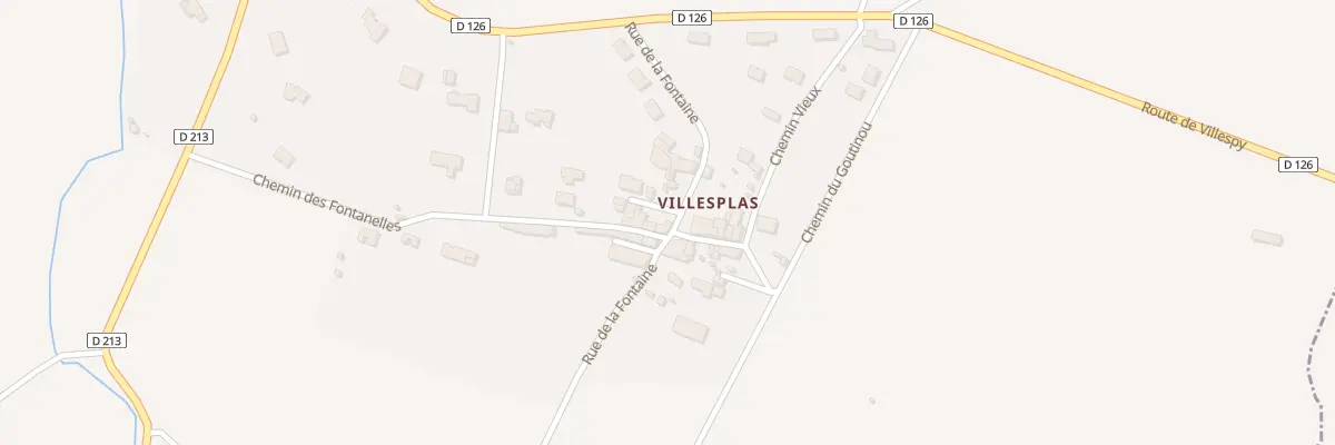 Plan du 137 Villesplas à Villespy
