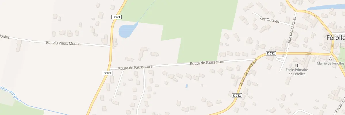 Plan du 22 Rte de Faussature à Férolles
