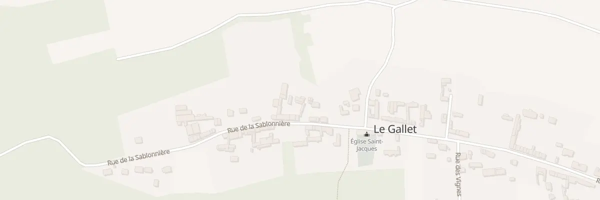 Plan du 30 Rue de la Sablonnière au Gallet