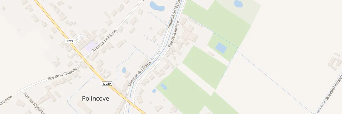 Plan du 166 Rue de la Rivière à Polincove