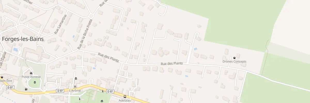 Plan du 33 Rue des Plants à Forges-les-Bains
