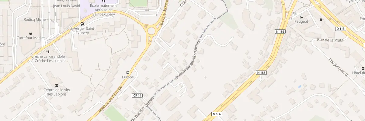 Plan du 81 Che Bas des Ormes à Marly-le-Roi