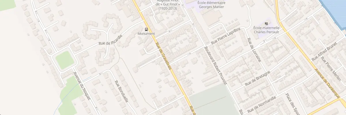 Plan du 28 Rue Abbe Deboudt à Grand-Fort-Philippe