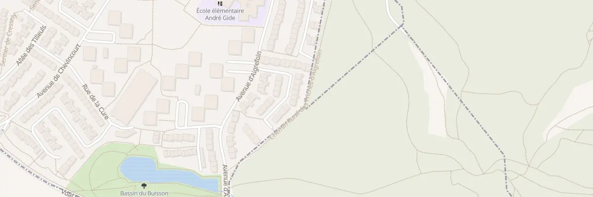 Plan du 21 All des Peupliers à Magny-les-Hameaux