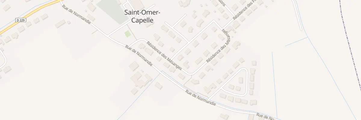 Plan du 8 Rue de Normandie à Saint-Omer-Capelle