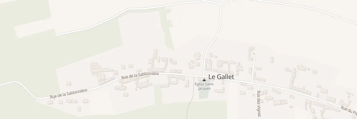 Plan du 24 Rue de la Sablonnière au Gallet