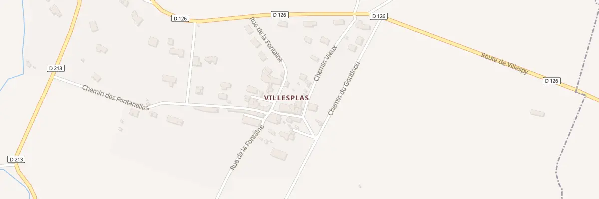 Plan du 140 Villesplas à Villespy