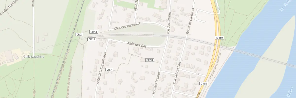 Plan du 3 All des Gas au Pecq