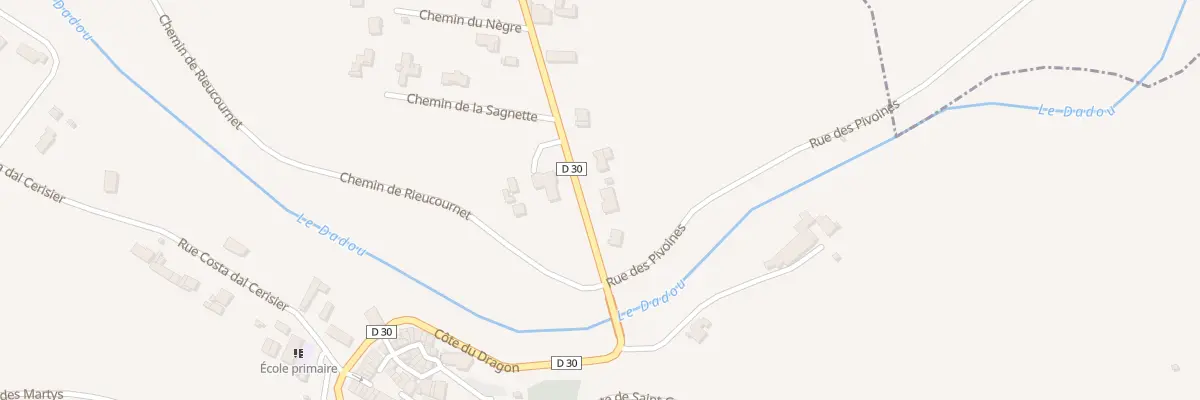 Plan du 4 Rte la Sagnette le Nègre à Montdragon