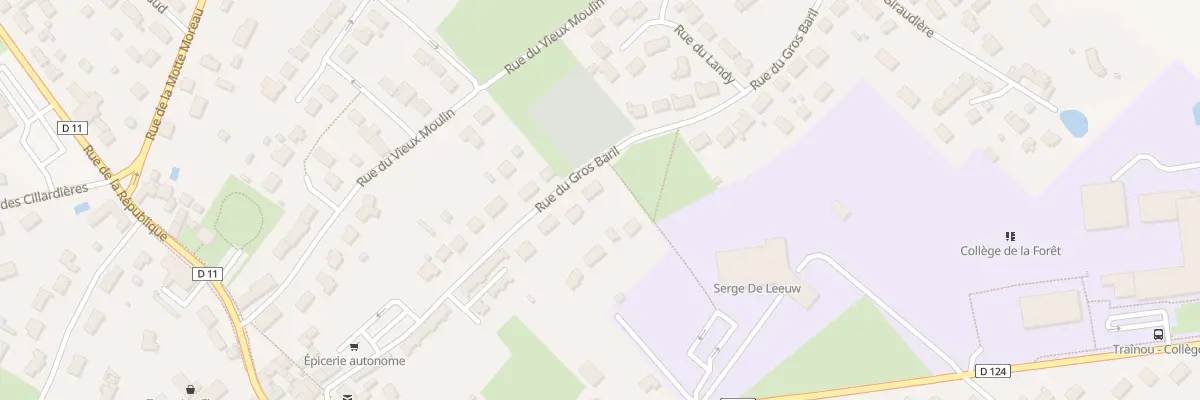 Plan du 280 Rue du Gros Baril à Traînou