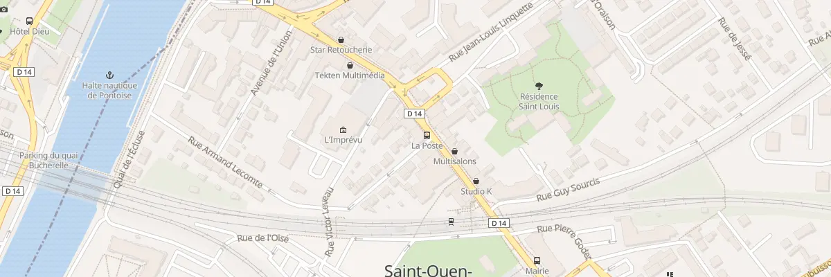 Plan du 13 Rue du General Leclerc à Saint-Ouen-l’Aumône