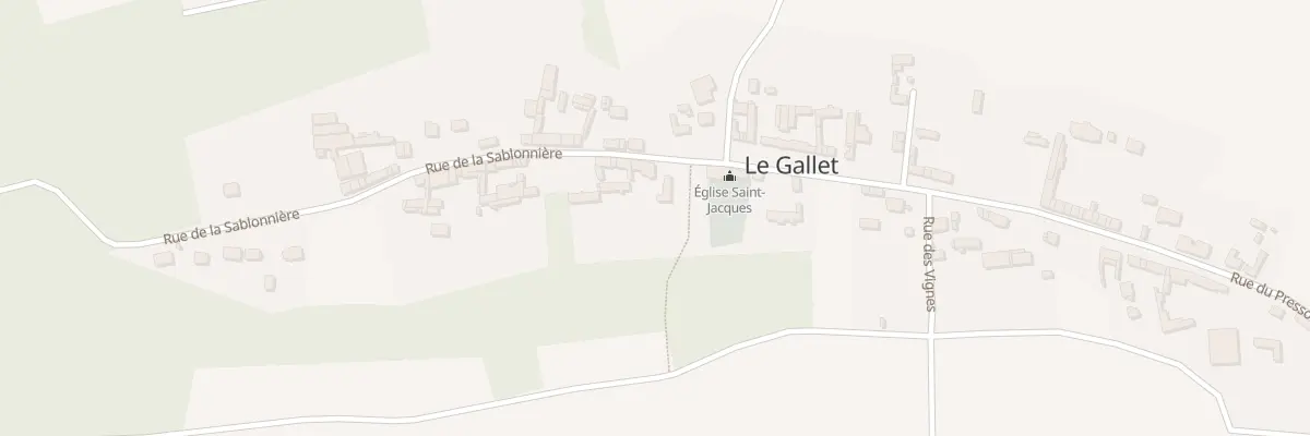 Plan du 13 Rue de la Sablonnière au Gallet