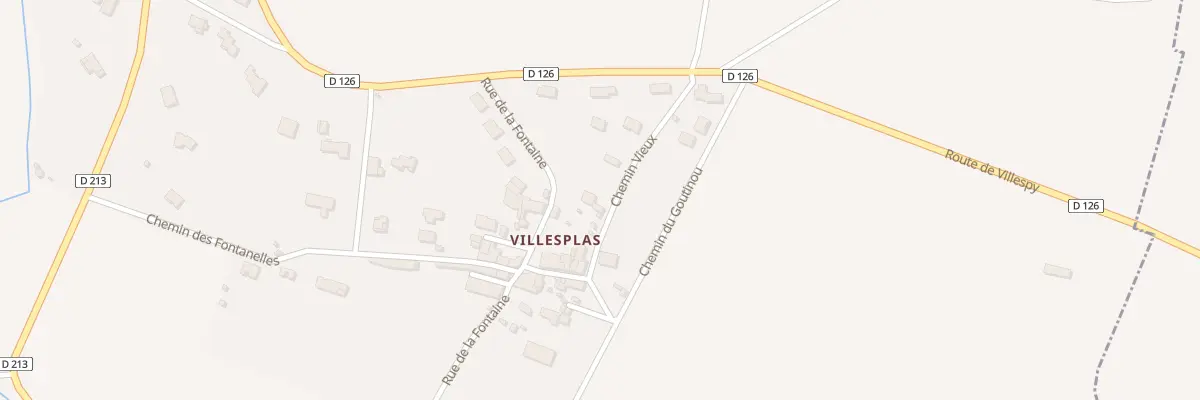 Plan du 6 Che Vieux à Villespy