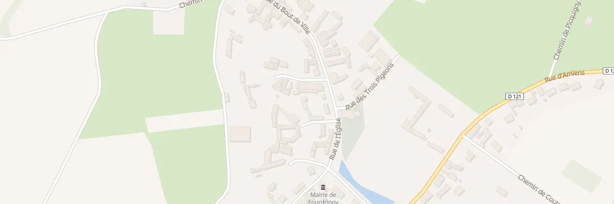 Plan du 5063 Rue du Bout de Ville à Fourdrinoy