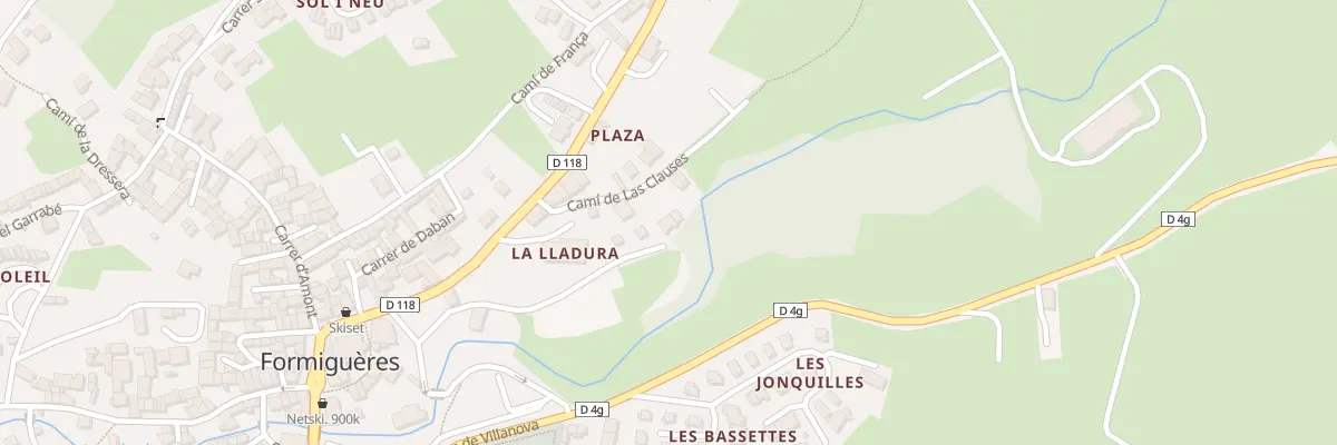 Plan des Closes à Formiguères