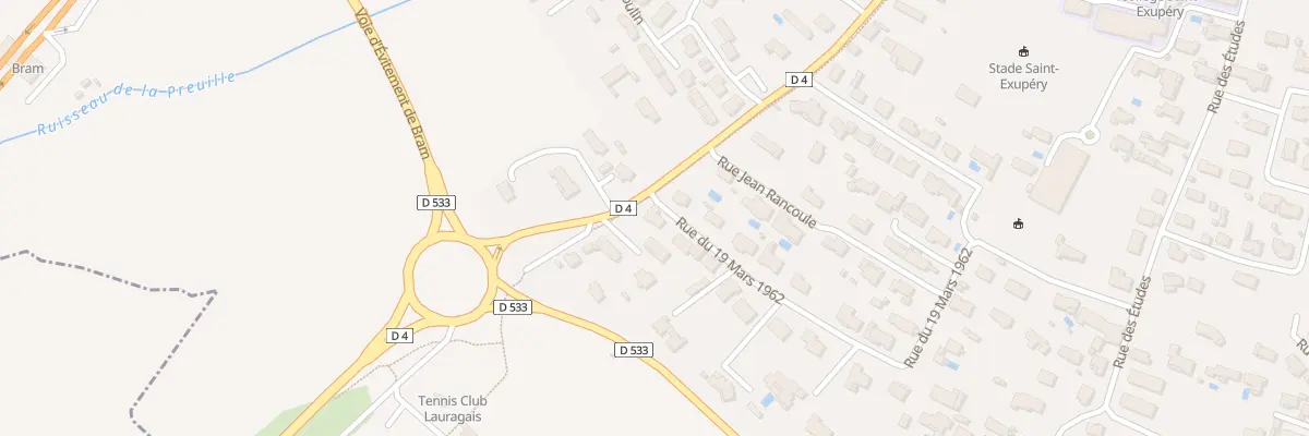 Plan du 31 Av Georges Clemenceau à Bram