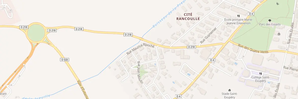 Plan du 1 Rue Maurice Ripoche à Bram