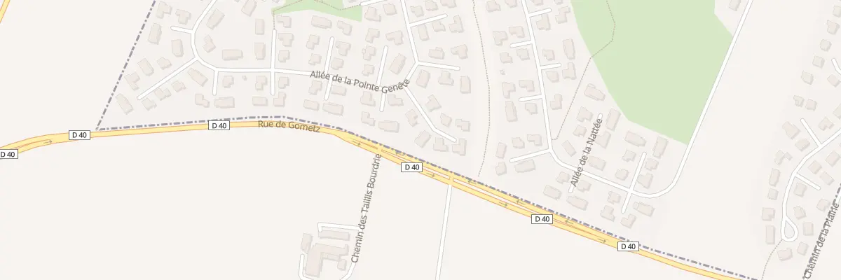 Plan du 144 All de la Pointe Genete à Gif-sur-Yvette