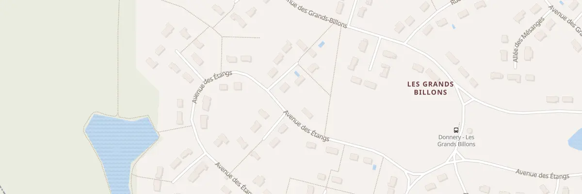 Plan du 8 All des Perdrix à Donnery