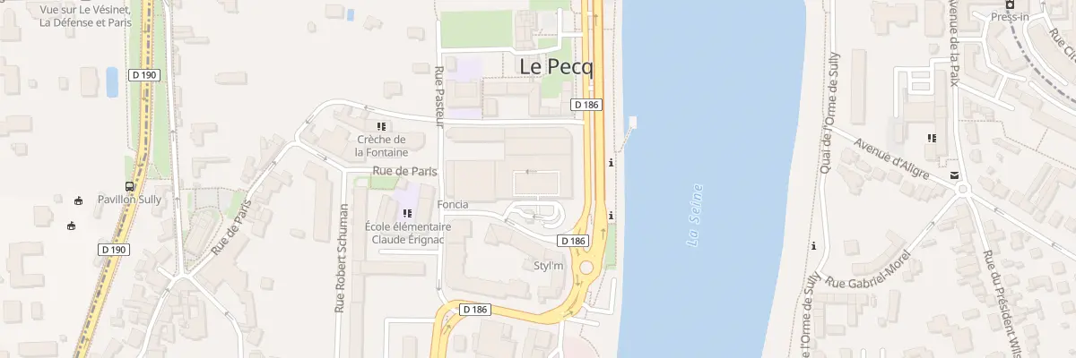 Plan du 9010 Quai Maurice Berteaux au Pecq