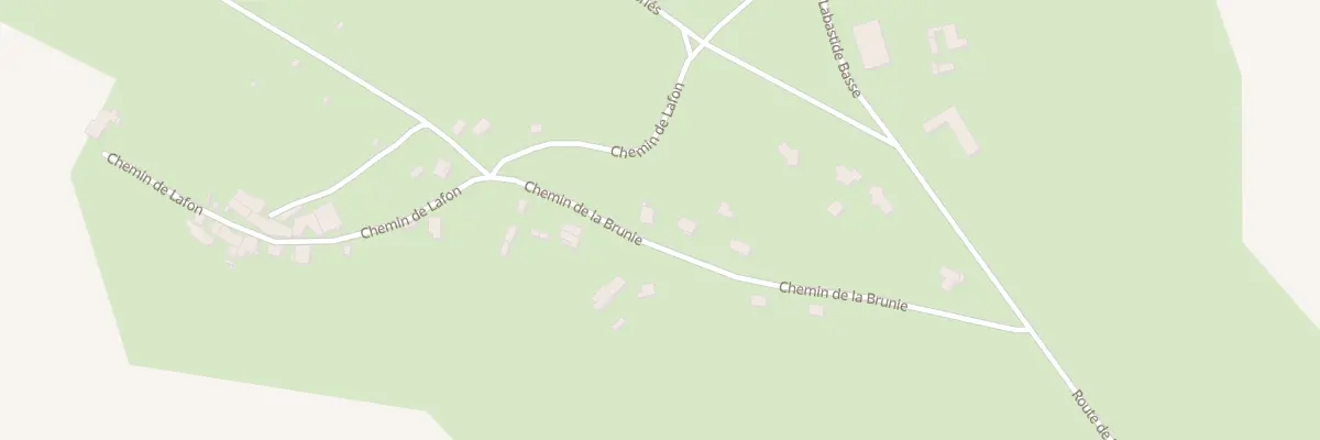 Plan du 300 Che de la Brunie à Labastide-Gabausse
