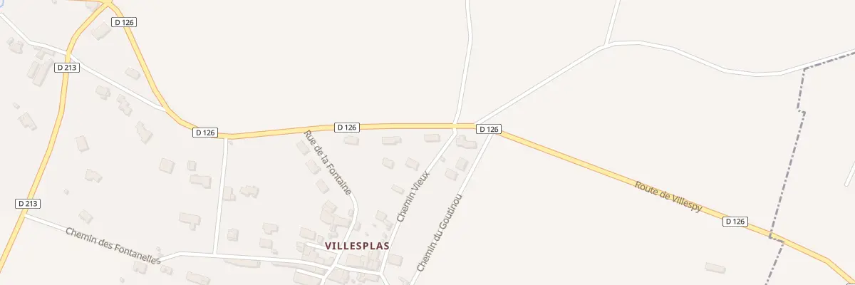 Plan du 5001 Villesplas à Villespy