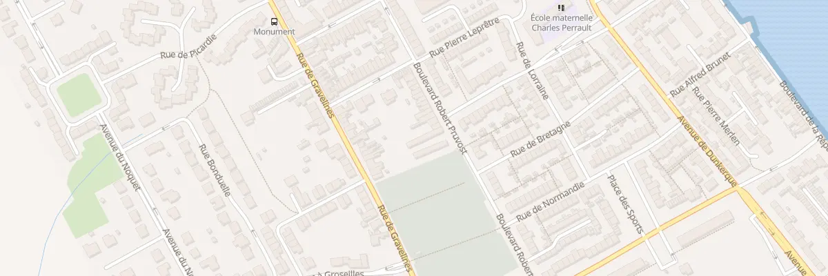 Plan du 93 Rue de Gravelines à Grand-Fort-Philippe