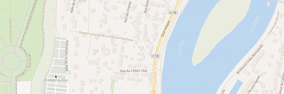 Plan du 17 Rue Gabriel Péri au Pecq