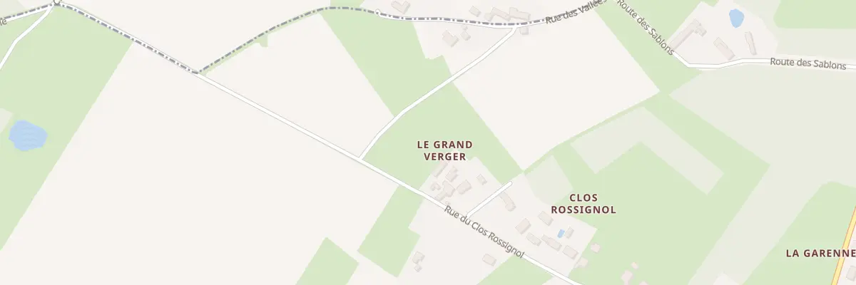 Plan du 414 Rue du Clos Rossignol à Traînou